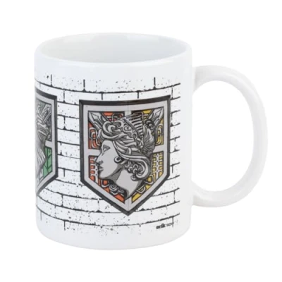 Afbeelding van Grupo Erik Attack On Titan keramische mok, 35 cl, 350 ml, 3,74 x 3,15 inch, 9,5 8 cm, koffiemok, theekop, schattige Merch