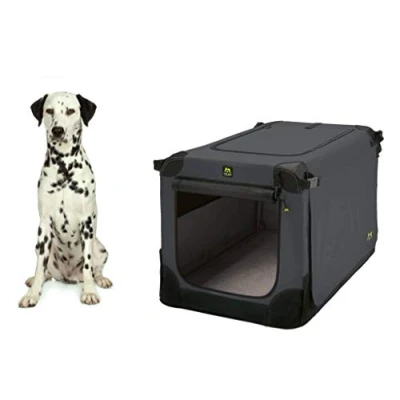 Afbeelding van Maelson Reisbench 92cm Soft kennel Hondenbench van zacht materiaal Opvouwbare met stevig stalen binnenframe Antraciet