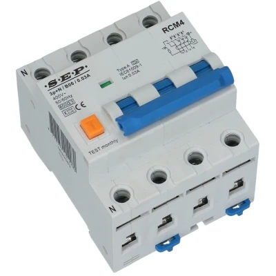 Afbeelding van SEP aardlekautomaat 3 polignul 16A B karakteristiek 300mA RCM4 B1630
