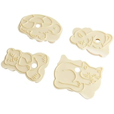Afbeelding van Zenker bakvorm dieren zwart 4 stuks koek vorm Speculaas