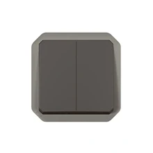 Afbeelding van Legrand Plexo Dubbel Wissel Drukknop Mechanisme Ip55 Ik08 Antraciet