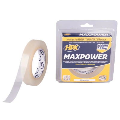 Afbeelding van HPX Max Power Transparent bevestigingstape