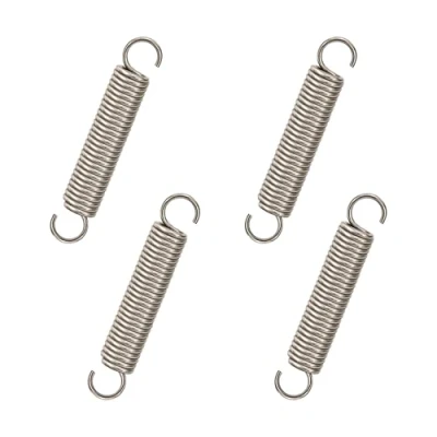 Afbeelding van GUNGY Trekveren 60 mm trekveer dubbele haak roestvrij staal draaddiameter 1,6 buitendiameter 10 schot 8 kg 4 stuks