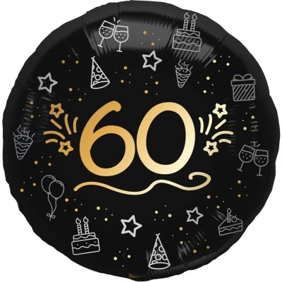 Afbeelding van Folat Folieballon shining glam 60 jaar 1 stuks 45 cm