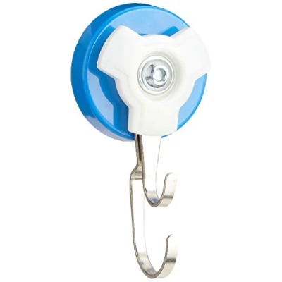 Afbeelding van Maul Magneet (Ø x h) 56 mm 40 rond, met dubbele haak Blauw, Zilver 1 stuk(s) 6155935