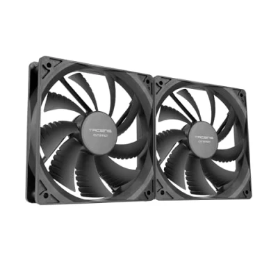 Afbeelding van Tacens Anima AF12X2, set met 2 ventilatoren 120 mm, ultrastille werking, fluxus lagers, geoptimaliseerde luchtstroom, versterkte structuur tegen trillingen, efficiënte thermische prestaties, zwart