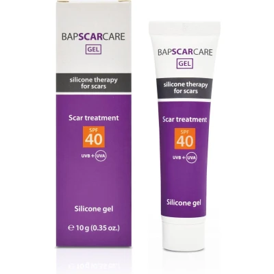 Afbeelding van BAPSCARCARE siliconengel met UV bescherming Littekencrème Vermindert zichtbaarheid littekens en littekenklachten Tube 10g