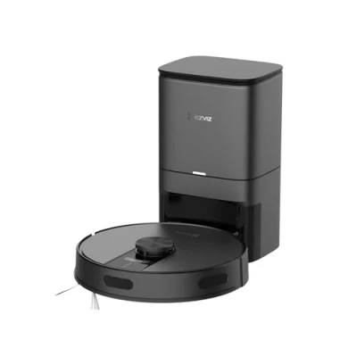 Afbeelding van EZVIZ Robotstofzuiger met automatische stofafvoer, wifi huishoudelijke reiniger en stofzuiger LiDAR navigatie obstakeldetectie, app bediening, RE4 Plus, zwart