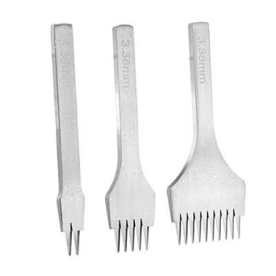 Afbeelding van Perforatietool Punch Naaien/Leer voor Lederhandwerk Lederwerk 2/5/10 Wit Staal Klauw Pons Gereedschap 2,7 mm/3,0 mm/3,38 mm/3,85 mm (3,38 mm)
