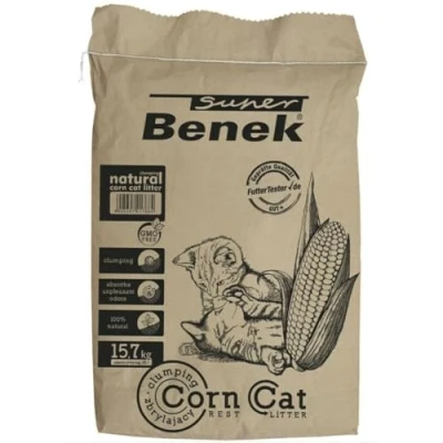 Afbeelding van Kattenbakvulling Super Benek CORN 25 L