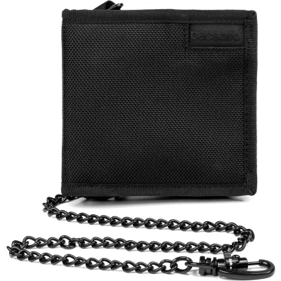 Afbeelding van PacSafe RFIDsafe Z100 Portemonnee Black Zwart Moneybelts &amp; Documenttasjes