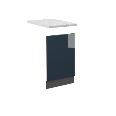 Afbeelding van Vicco Frontpaneel Fame Line, Donkerblauw hoogglans/Antraciet, 45 cm , WB Marmer