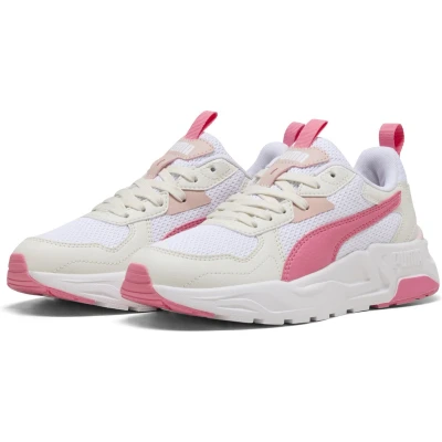 Afbeelding van PUMA Trinity Lite Jr Unisex Sneakers White Magic Rose Vapor Gray