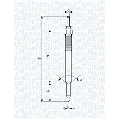 Afbeelding van MAGNETI MARELLI 062900074304 Gloeibougie 11V 10A M10X1,25 KIA: cee‘d II Hatchback, RIO 3, I Estate, HYUNDAI: ix35, i20 Hatchback