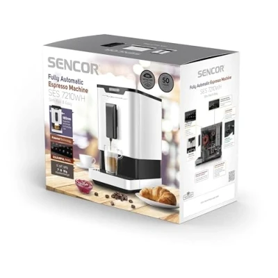 Afbeelding van SENCOR SES 7210WH Automatische Espressomachine 19 Bar Pompdruk Vaatwasbestendig