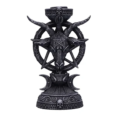 Afbeelding van Nemesis Now Kaarsenstandaard Light of Baphomet Grijs