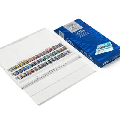 Image de Winsor &amp; Newton Cotman ensemble d&#039;aquarelles (demi godet)