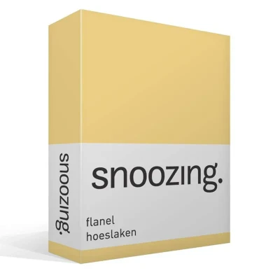 Afbeelding van Snoozing Flanel Hoeslaken Tweepersoons 140x200 cm Narcis