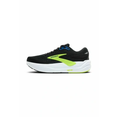 Afbeelding van Brooks Ghost MAX 3 Hardloopschoenen voor op de weg, Heren, Maat: 46, Black/navy/acid lime Schoenen