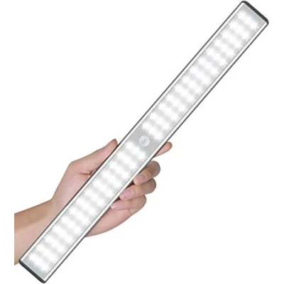 Afbeelding van Kastlampen met bewegingsmelder, 78 leds, USB oplaadbaar, magnetisch, led nachtlampje, auto/aan/uit, geschikt voor kast, kinderkamer, hal, kamer, keuken