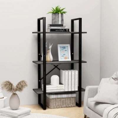 Afbeelding van Opbergrek 60x30x105 cm spaanplaat grijs