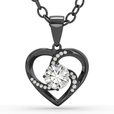 Afbeelding van SERASAR Ketting van Sterling Zilver [Emotion] Zwart 925 Sieraden