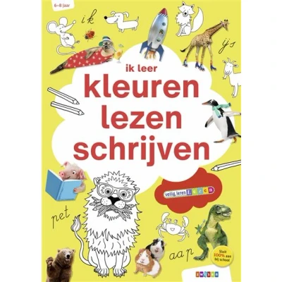 Image de ik leer kleuren, lezen, schrijven