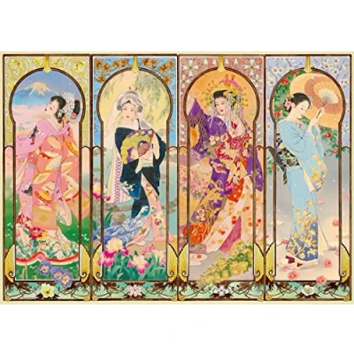 Image de Puzzle Ravensburger Haruyo Morita : Les 4 Saisons, 1000 pièces