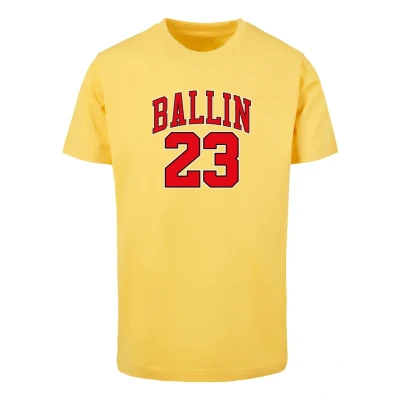 Afbeelding van Mister Tee Ballin 23 Tshirt print, Heren, Maat: XS, Taxi yellow