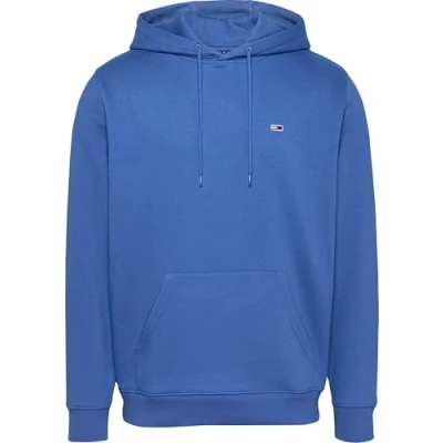Image de Tommy Jeans Sweat à capuche TJM REG S FLAG pour homme, bleu, 5XL, Bleu (Tempo Blue), 5XL grande taille