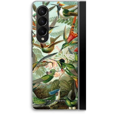 Afbeelding van Case Company® hoesje geschikt voor Samsung Galaxy Z Fold4 Haeckel Trochilidae Soft Cover Telefoonhoesje Bescherming aan alle Kanten en Schermrand