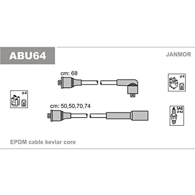 Afbeelding van JANMOR ABU64 Bougiekabelset VOLKSWAGEN: Polo III Variant, Classic