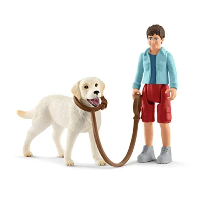 Afbeelding van Schleich farm world labrador retriever met baasje