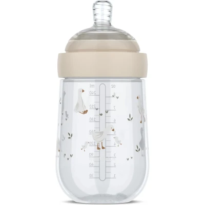 Afbeelding van Mepal Mio babyfles 240 ml Anti koliek Spiraalontwerp voorkomt verstopping Soliconen van medische kwaliteit Little Goose