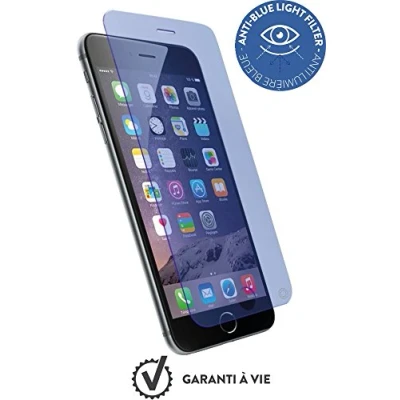 Afbeelding van Folie Geschikt voor Apple iPhone 6+/6S+/7+ en 8+ Organisch Glas Anti Blue Light Force