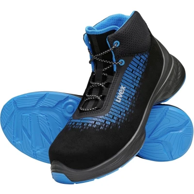 Afbeelding van Uvex Sicherheitsschuh Stiefel 6833 Schwarz/Blau Pu 47 (Weite 10)