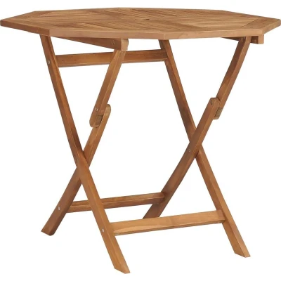Afbeelding van Tuintafel inklapbaar 85x85x76 cm massief teakhout