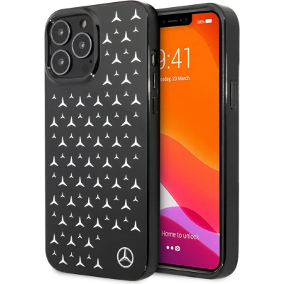 Afbeelding van iPhone 13 Pro Backcase hoesje Mercedes Benz Effen Zwart TPU (Zacht)