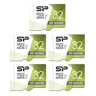 Afbeelding van Silicon Power High Speed microSD kaarten met 32 GB adapter, 5 stuks