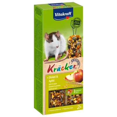 Afbeelding van Vitakraft Ratten Kracker Corn/Fruit Knaagdiersnack 2 stuks