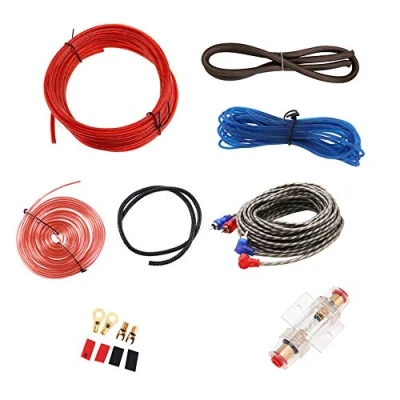 Afbeelding van Mintice Auto Versterker Bedrading Kit Subwoofer Audio AMP RCA Voedingskabel Zekering AGU Kaliber 8 AWG GA Draad Installatie Connector Houder Van