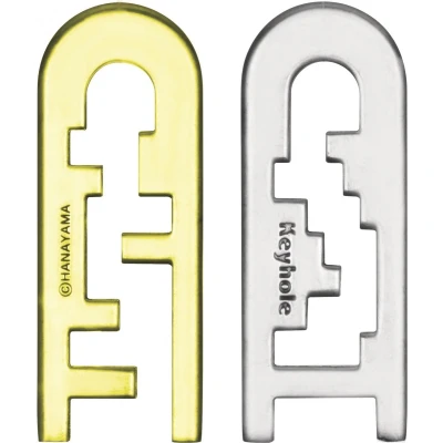 Afbeelding van Huzzle Breinbreker Cast Keyhole 11,8 Cm Staal Zilver/goud