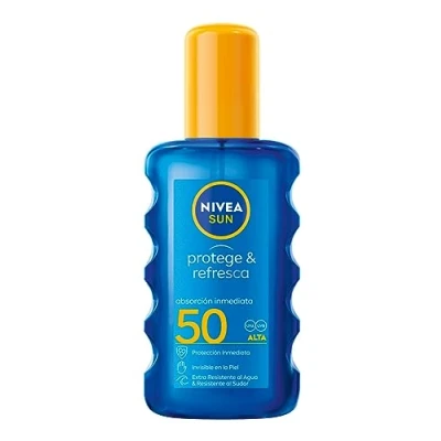 Afbeelding van Zon Protector Spray Protege &amp; Refresca Nivea Spf 50 (200 ml)