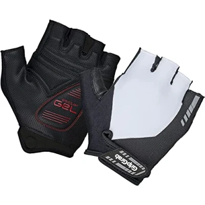 Afbeelding van GripGrab ProGel Padded Korte Vinger Zomer Fietshandschoenen Wielrenhandschoenen met Padding Wit Unisex Maat M