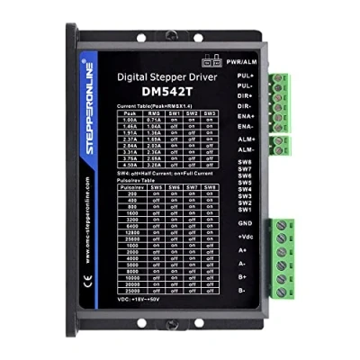 Afbeelding van STEPPERONLINE Stappenmotor driver/Stepper Motor Driver DM542T 1.0 4.2A 20 50VDC voor Nema 17, 23, 24