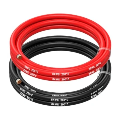 Afbeelding van MMOBIEL 8 AWG 8,37mm² Accu Kabel Rood en Zwart 1,5m 1650 kern strengen voor o.a. RC Drone