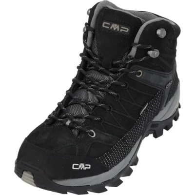 Afbeelding van CMP Rigel LOW Trekking Shoes WP Outdoorschoenen, Heren, Maat: 39, Black/dark grey Kunststof