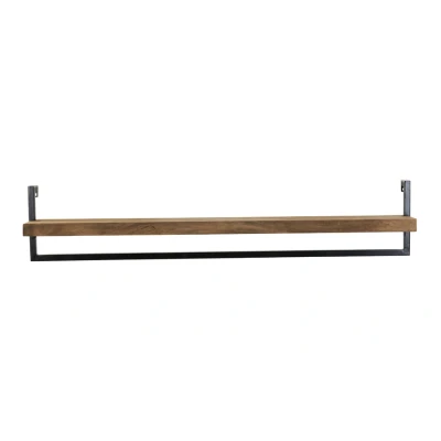 Afbeelding van Light &amp; Living Wandplank MADDISON 120x18x24cm Bruin