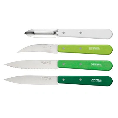 Afbeelding van Opinel set 4 keukenmesjes &quot;les essentiels&quot; PRIMAVERA