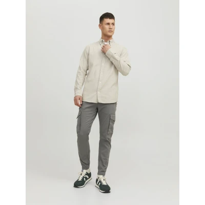 Afbeelding van JACK &amp; JONES Paul Lake cargo loose fit heren broek saliegroen